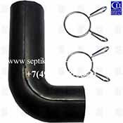 Изогнутый внешний переходник для компрессора Takatsuki HIBLOW HP-60/80 компрессора